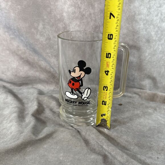 Vintage Walt Disney Productions Mickey Mouse Glass Mug - Picture 6 of 7